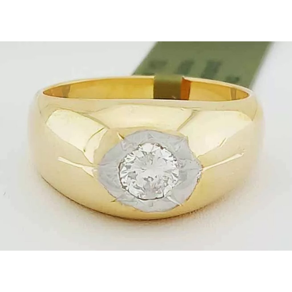 Genuine 035 Cts Diamond Ring 10k Yellow Gold